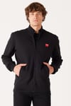 Wrangler Pamuklu Regular Fit Dik Yaka Fermuarlı Erkek Sweat W663I3 101 SİYAH