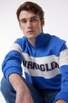 Wrangler Pamuklu Regular Fit Dik Yaka Erkek Sweat W232526 400 MAVİ
