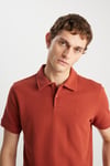 Wrangler Pamuklu Regular Fit Düğmeli Erkek Polo Yaka T Shirt W2510720 222 KİREMİT