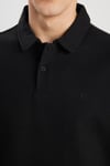 Wrangler Pamuklu Regular Fit Düğmeli Erkek Polo Yaka T Shirt W2510720001 SİYAH