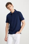 Wrangler Pamuklu Regular Fit Düğmeli Erkek Polo Yaka T Shirt W2510720410 LACİVERT
