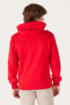 Wrangler Pamuklu Regular Fit Kapüşonlu Erkek Sweat W232238X2G KIRMIZI