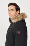 Wrangler Pamuklu Regular Fit Kapüşonlu Erkek Mont W4D0WX100 SİYAH
