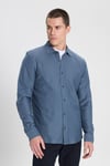 Wrangler Pamuklu Regular Fit Klasik Yaka Erkek Gömlek W242585 315 KOYU MAVİ
