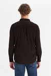 Wrangler Pamuklu Regular Fit Klasik Yaka Kadife Erkek Gömlek MW5A14A 944 KOYU YEŞİL