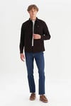 Wrangler Pamuklu Regular Fit Klasik Yaka Kadife Erkek Gömlek MW5A14A 944 KOYU YEŞİL