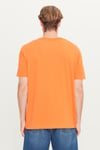 Wrangler Pamuklu Regular Fit Logolu Bisiklet Yaka Erkek T Shirt W232568 700 TURUNCU