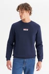 Wrangler Pamuklu Regular Fit Logolu Erkek Sweat W2520133 411 KOYU LACIVERT