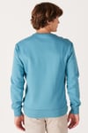 Wrangler Pamuklu Regular Fit Şardonlu Bisiklet Yaka Erkek Sweat W661HA 33B MAVİ