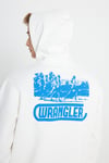 Wrangler Pamuklu Regular Fit Sırt Baskılı Kapüşonlu Erkek Sweat W232258 102 BEYAZ