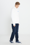 Wrangler Pamuklu Regular Fit Sırt Baskılı Kapüşonlu Erkek Sweat W232258 102 BEYAZ
