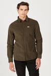 Wrangler Pamuklu Regular Fit Uzun Kollu Erkek Gömlek MW5A14A XIX YEŞİL