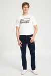 Wrangler Pamuklu Slim Fit Düşük Bel Dar Paça Jeans Erkek Kot Pantolon W18SLR 26I ASFALT