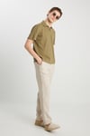Wrangler Regular Fit Normal Bel Düz Paça Keten Erkek Pantolon W2510479614 BEJ