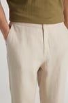 Wrangler Regular Fit Normal Bel Düz Paça Keten Erkek Pantolon W2510479614 BEJ