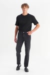 Wrangler Texas Denim Pamuklu Straight Fit Normal Bel Düz Paça Pantolon Erkek Kot Pantolon MW1210001 2TI SİYAH