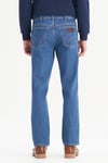 Wrangler Texas Denim Pamuklu Straight Fit Normal Bel Düz Paça Pantolon Erkek Kot Pantolon MW121HR 36B MAVİ