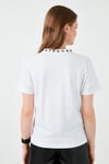 Yakası Baskılı Bisiklet Yaka Basic Örme Kadın T Shirt 5864054 BEYAZ