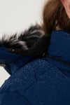 Yakası Suni Kürklü Peluş Astarlı Çıkarılabilir Kapüşonlu Dar Kesim Kışlık Kız Çocuk Mont 5760002 SAKS