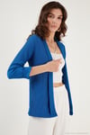 Yakası ve Kolu Katlı Gofre Kimono Kadın Hırka 5869014 SAKS