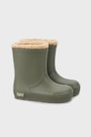 Yogi Borreguito İçi Yumuşak Tüylü Su Geçirmez Unisex Çocuk Yağmur Çizmesi W10306 KAKİ