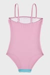 Yoyo Desenli İnce Askılı Kolay Kuruyan Uv Korumalı Kız Çocuk Mayo SM2616000105 PEMBE