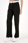 Yüksek Bel Regular Fit Geniş Paça Kadın Pantolon 611PL061 SİYAH