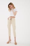 Yüksek Bel Regular Fit Jogger Kargo Kadın Pantolon 24Y0311K1 BEJ