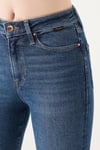 Yüksek Bel Süper Skinny Pamuklu Serenay Jeans Kadın Kot Pantolon 100980-33687 MAVİ