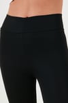 Yüksek Bel Toparlayıcı Slim Fit Esnek Kadın Tayt 5865659 SİYAH