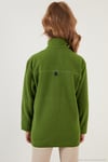 Yumuşak Dokulu Fermuarlı Dik Yaka Şardonlu 2'li Paket Çocuk Polar 5905002S2 Fıstık Yeşil-Mor