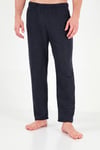 Yumuşak Dokulu Minimal Nakışlı Uzun Kollu Erkek Pijama Takımı 6575009 GRİ MELANJ