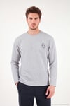 Yumuşak Dokulu Minimal Nakışlı Uzun Kollu Erkek Pijama Takımı 6575009 GRİ MELANJ