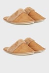 Yumuşak Dokulu Peluş 2'li Paket Kadın Terlik 6722002S2 Camel-Camel