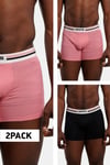 Yumuşak Pamuklu 2 Pack Erkek Boxer 37149-0860 SİYAH-PEMBE