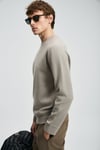 Yün Karışımlı Regular Fit Bisiklet Yaka Triko Erkek Kazak 112090159 BEJ