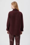 Yünlü Loose Fit Çift Cepli Kadın Ceket 1110391-70260 KAHVE