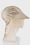 Zelma Gold Junior Desenli UPF 50+ Korumalı Güneş Kız Çocuk Şapka SK2614000008 ALTIN