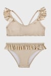 Zelma Gold Junior Desenli UPF 50+ Korumalı Çabuk Kuruyan Kız Çocuk Bikini SB2614000608 ALTIN
