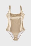 Zelma Gold Uv Korumalı Parlak Kadın Mayo SM2644000011 ALTIN