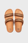 Zx Bestıe Ad Simli Kadın Terlik FF0006 KAHVE