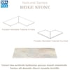 Beige Stone Porselen Monoblok Tutamak 90° KöşePorselen TutamakSerapoolBSKOSE
