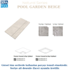 Pool Garden Beige Porselen Tutamak Köşe İç/Dış BükeyliPorselen TutamakSerapoolPGBKOSEHB