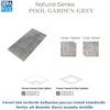 Pool Garden Grey Porselen Tutamak Köşe İç/Dış BükeyliPorselen TutamakSerapoolPGGKOSEHB