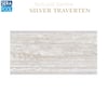Porselen Çizgi Taşma Tutamak 33x66x1,80 cm - Silver TravertenPorselen TutamakSerapoolST3366HSH