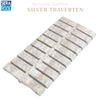 Porselen Flex Izgara 15x50 cm - Silver TravertenPorselen IzgaraSerapoolSTGF