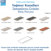 Porselen Yağmur Kanalı Bitiş Parçası 12,5x25 cmPorselen Yağmur KanalıSerapoolRCE