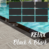 Serapool  Black And Black Porselen Havuz KarolarıPorselen Havuz İçi KarolarSerapoolRBAB3366