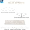 Silver Traverten Porselen Monoblok Tutamak 90° KöşePorselen TutamakSerapoolSTKOSE