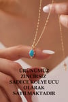 14 Ayar Altın Gösterişli Firuze Kolye Ucu